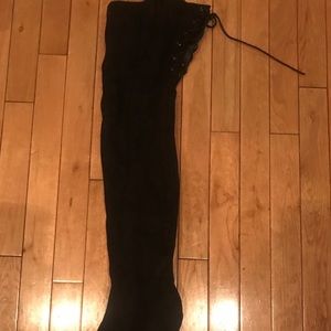 Never worn black high heel boots